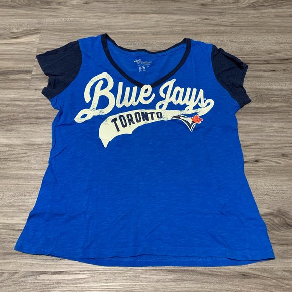 ⭐2/$20 4Her by Carl Banks | Women's Toronto Blue Jays TShirt Medium - Picture 1 of 6
